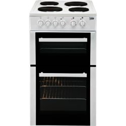 Beko BD533AW 50cm Twin Cavity Electric Cooker in White